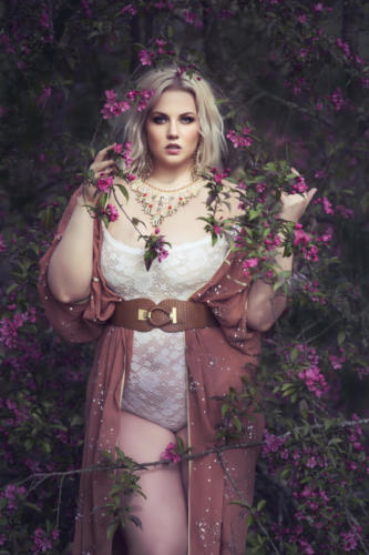 Flower Goddess Boudoir Spring Photoshoot