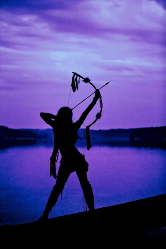 Sunset archer warrior